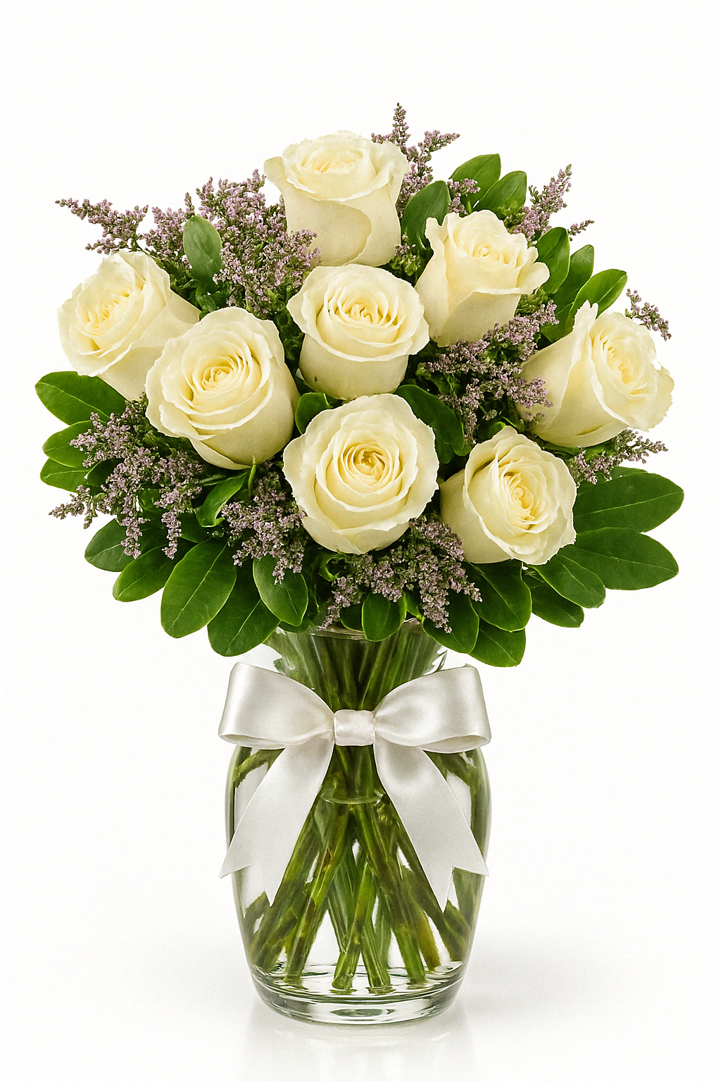 ARREGLO ROSAS BLANCAS - JUNO - MEDIANO